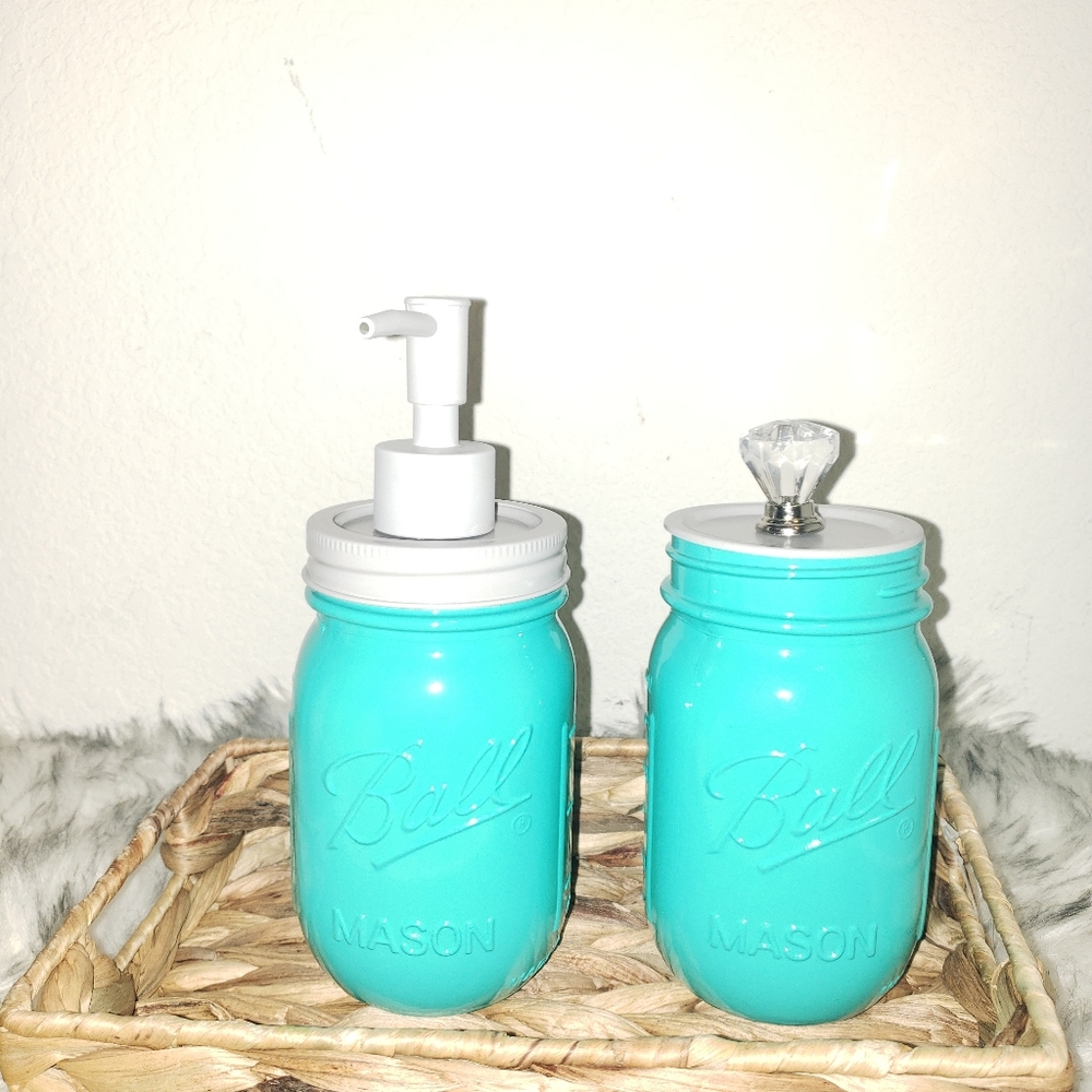 New Bathroom mason jar decor